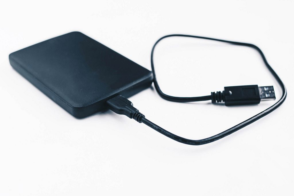 external hard drive photo library