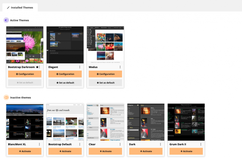 piwigo 11 theme manager